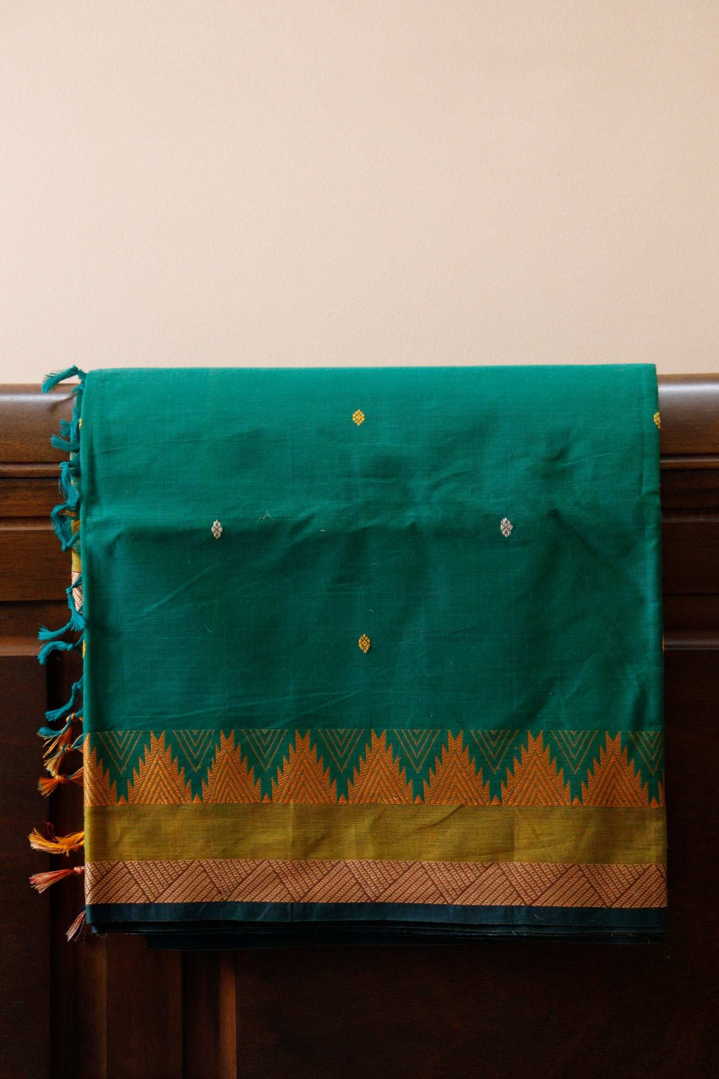 Green Chettinadu Cotton Saree