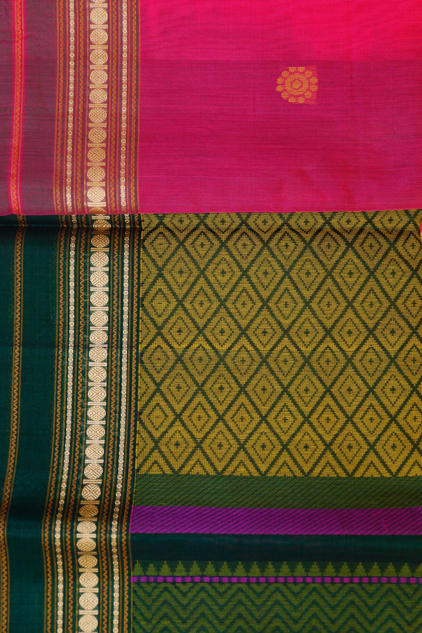 Pink Pure Handloom Saree