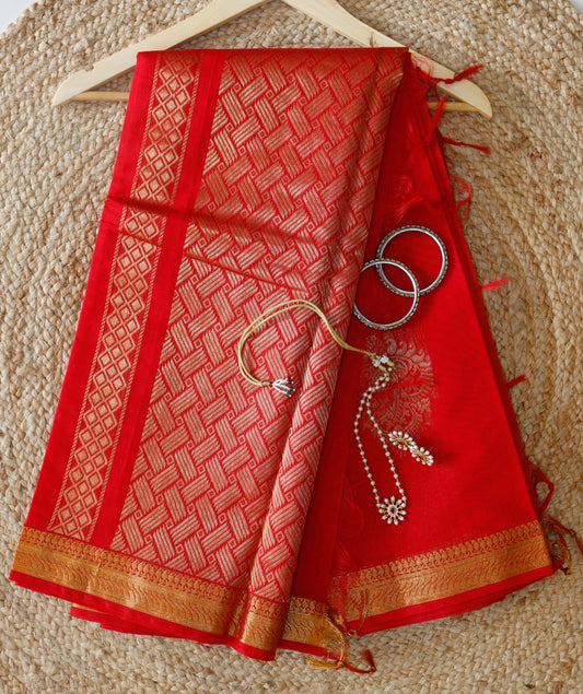 Royal Red Traditional Saree