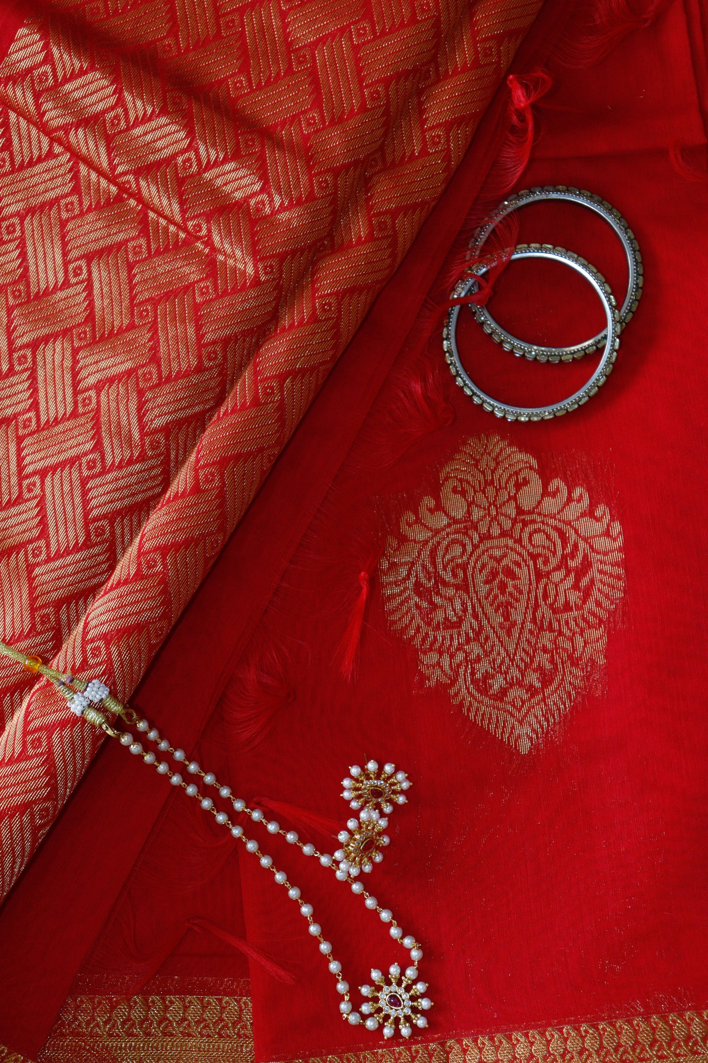 Royal Red Traditional Saree