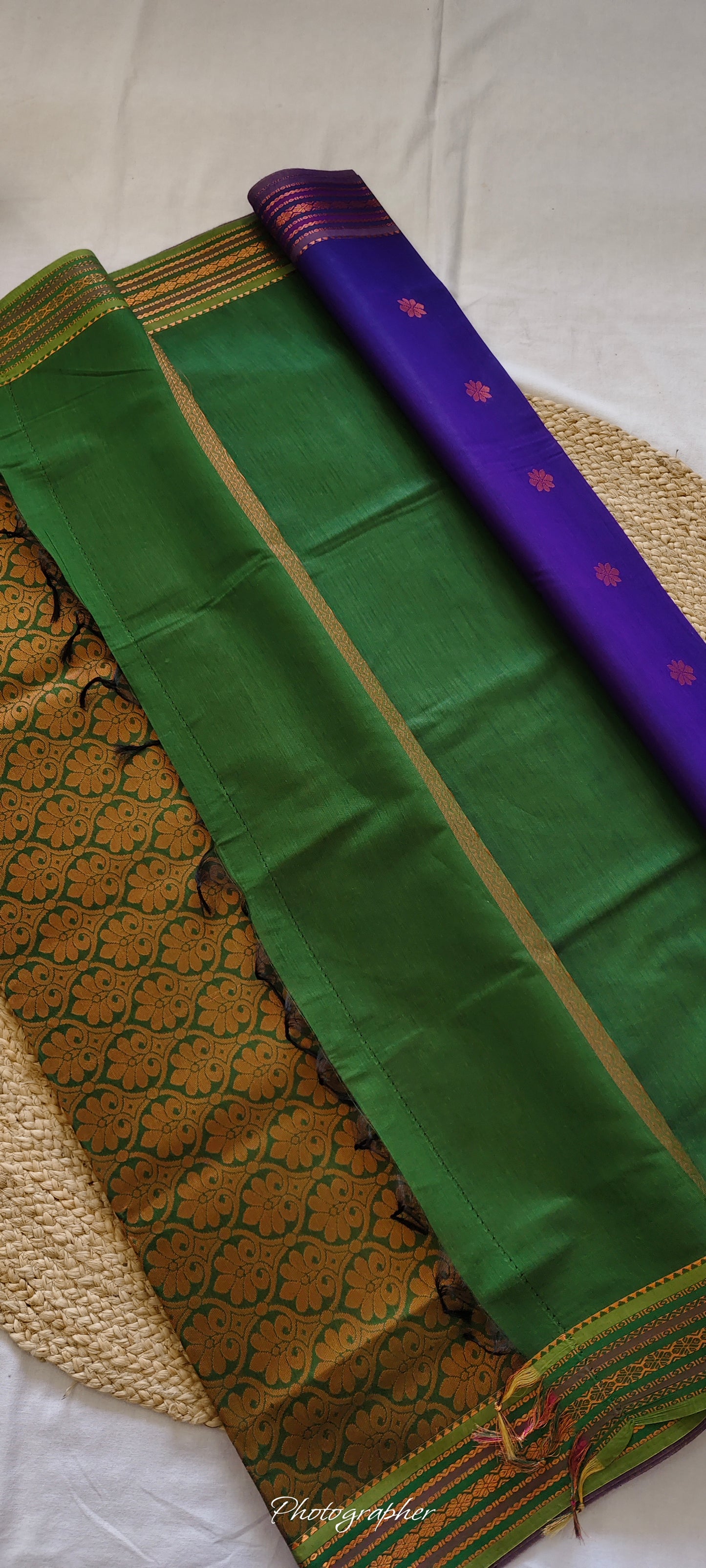 Purple Kanchi Cotton Saree