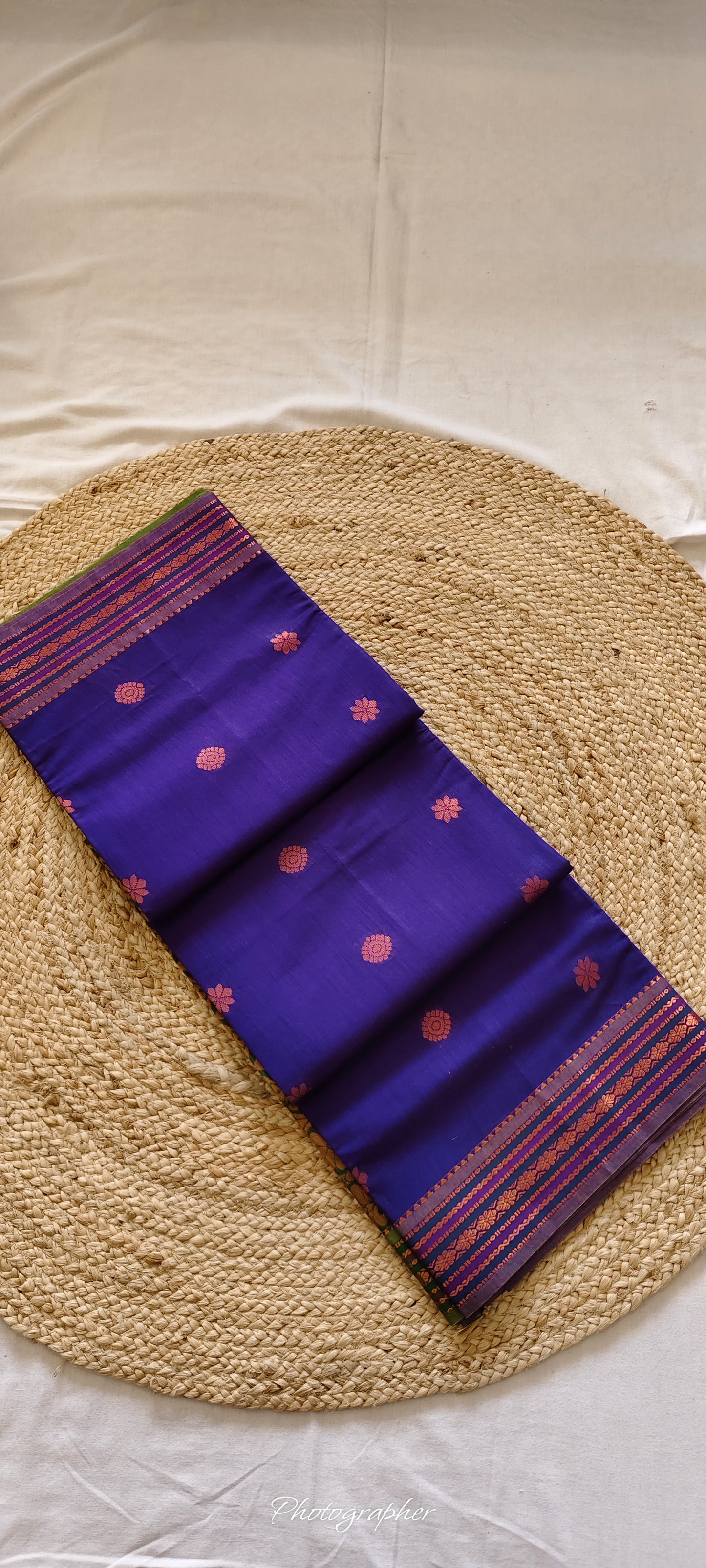 Purple Kanchi Cotton Saree